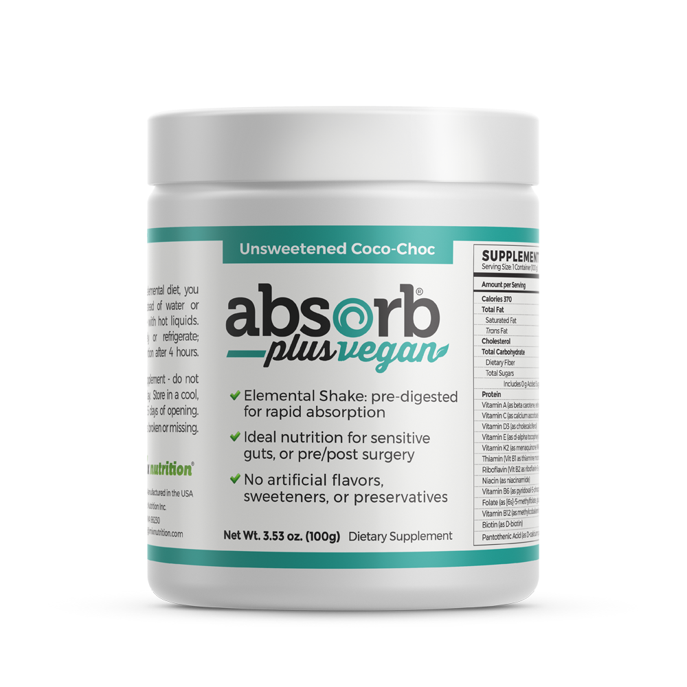 Absorb Plus Vegan (Sample Size) Unsweetened Coco-Choc - 100g | Imix Nutrition