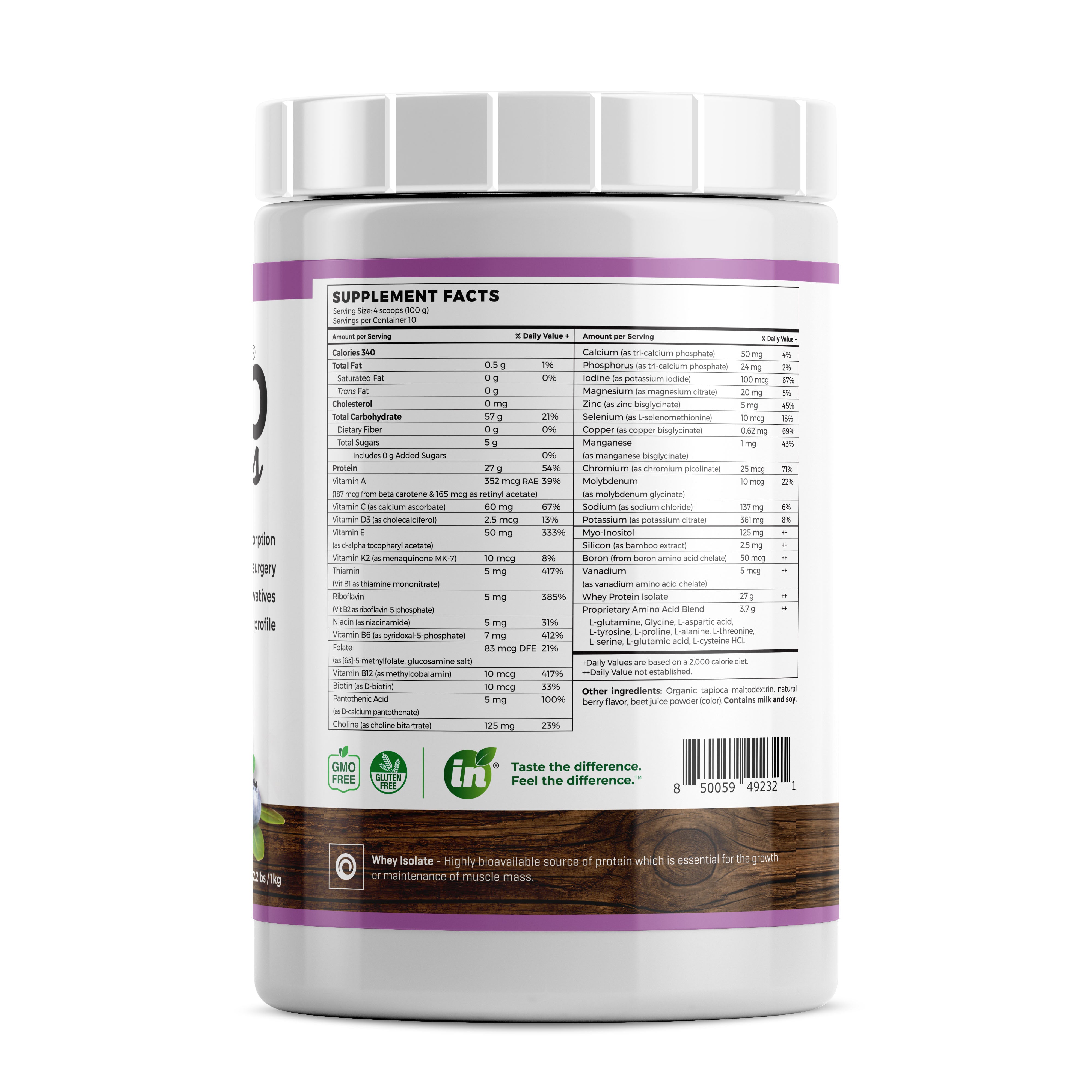 Absorb Plus Unsweetened Berry - 1kg | Imix Nutrition