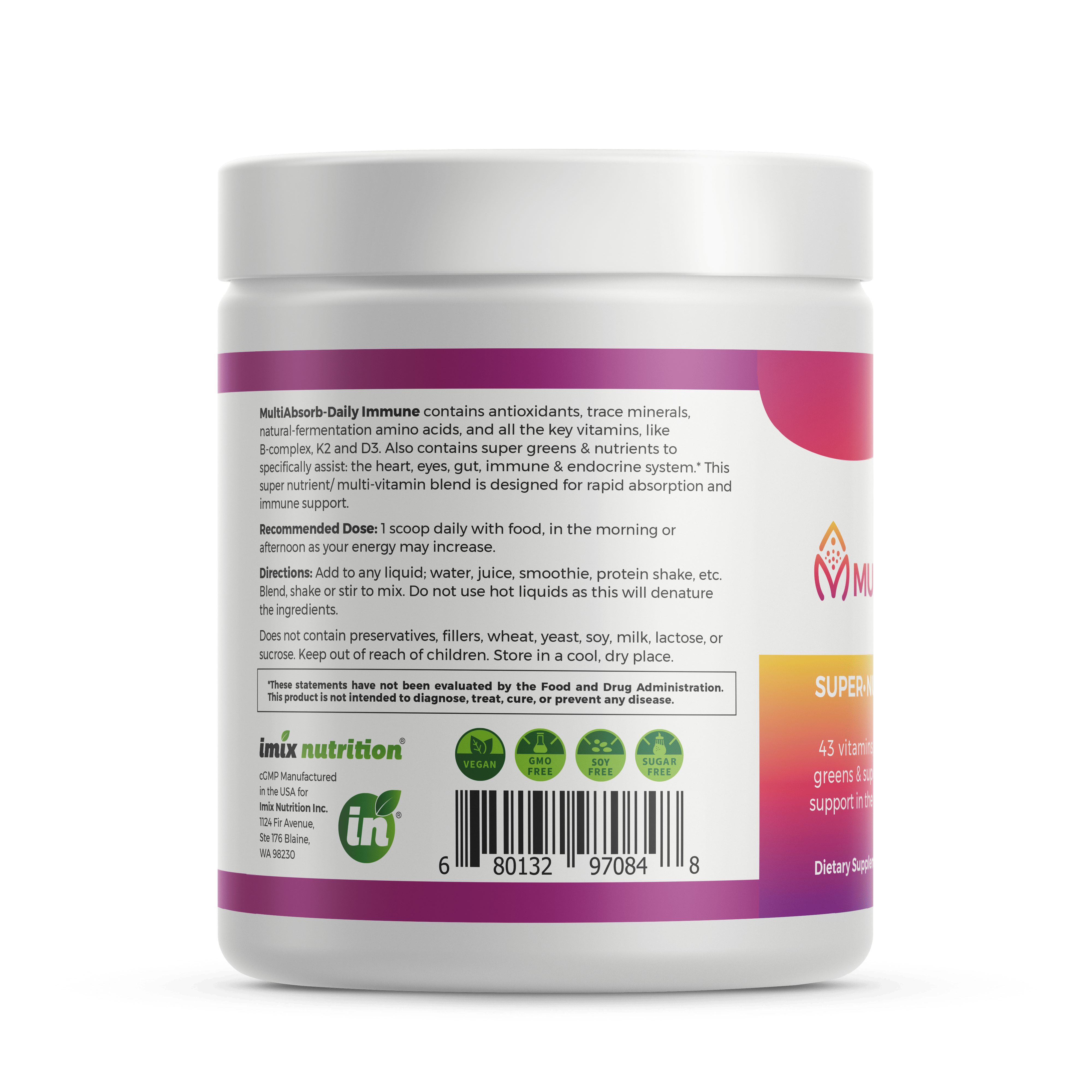 MultiAbsorb Immune Booster - 30 Servings | Imix Nutrition