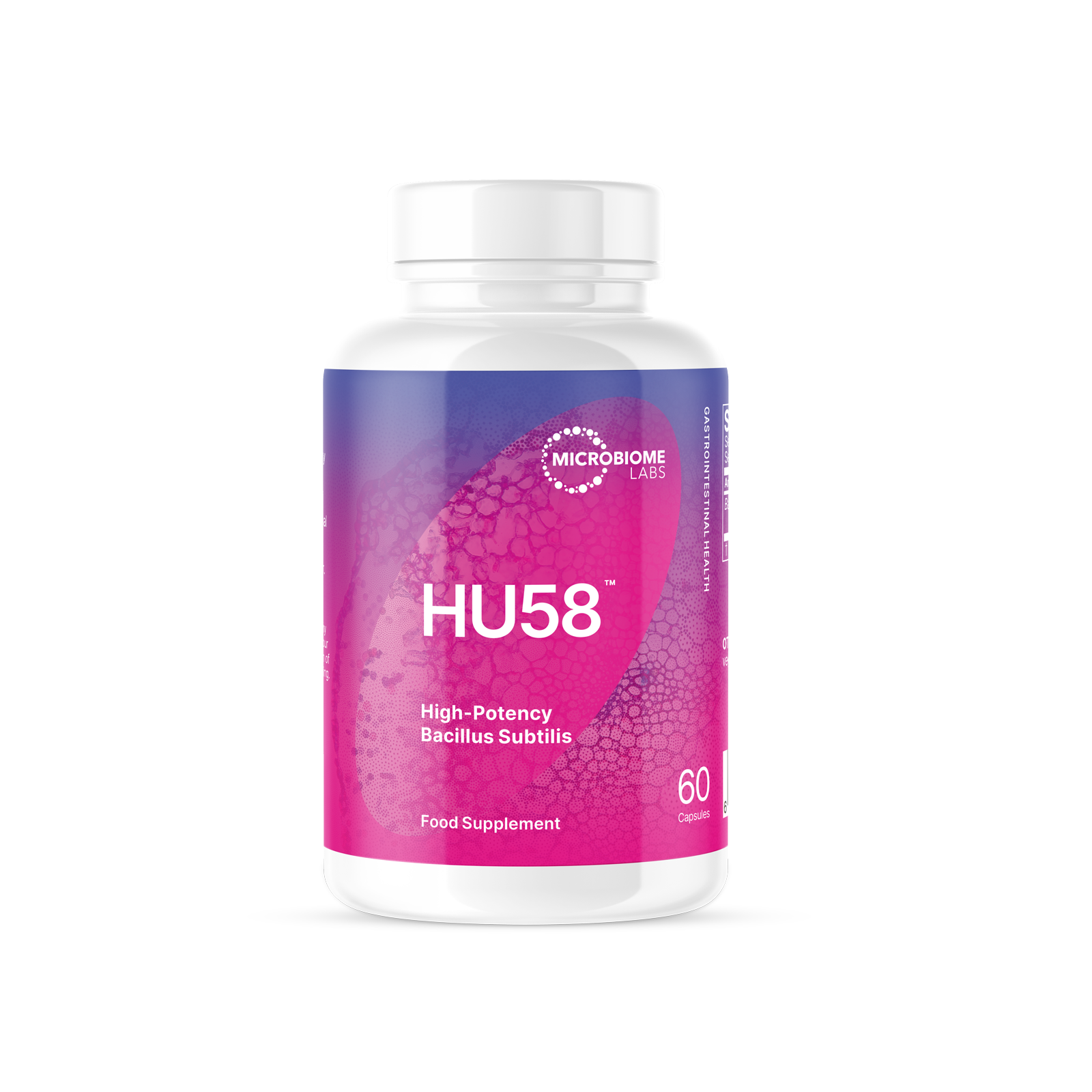 HU58 (High Potency Bacillus Subtillis) - 60 Capsules | Microbiome Labs