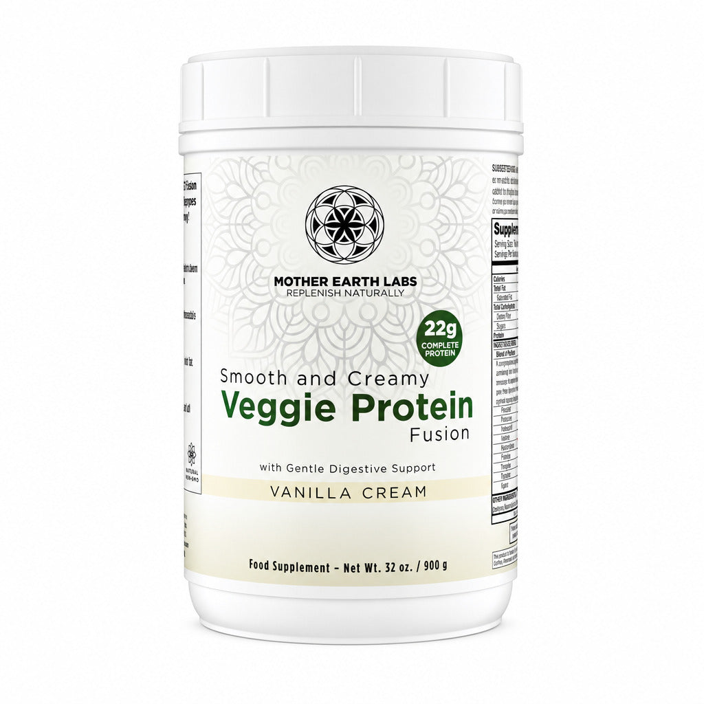 Veggie Protein Fusion (Vanilla) - 900g | Mother Earth Labs
