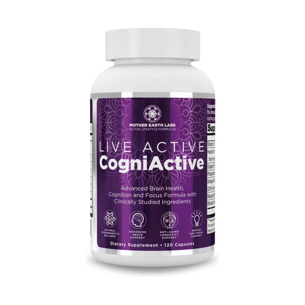 CogniActive 120 Capsules Mother Earth Labs Amrita Nutrition