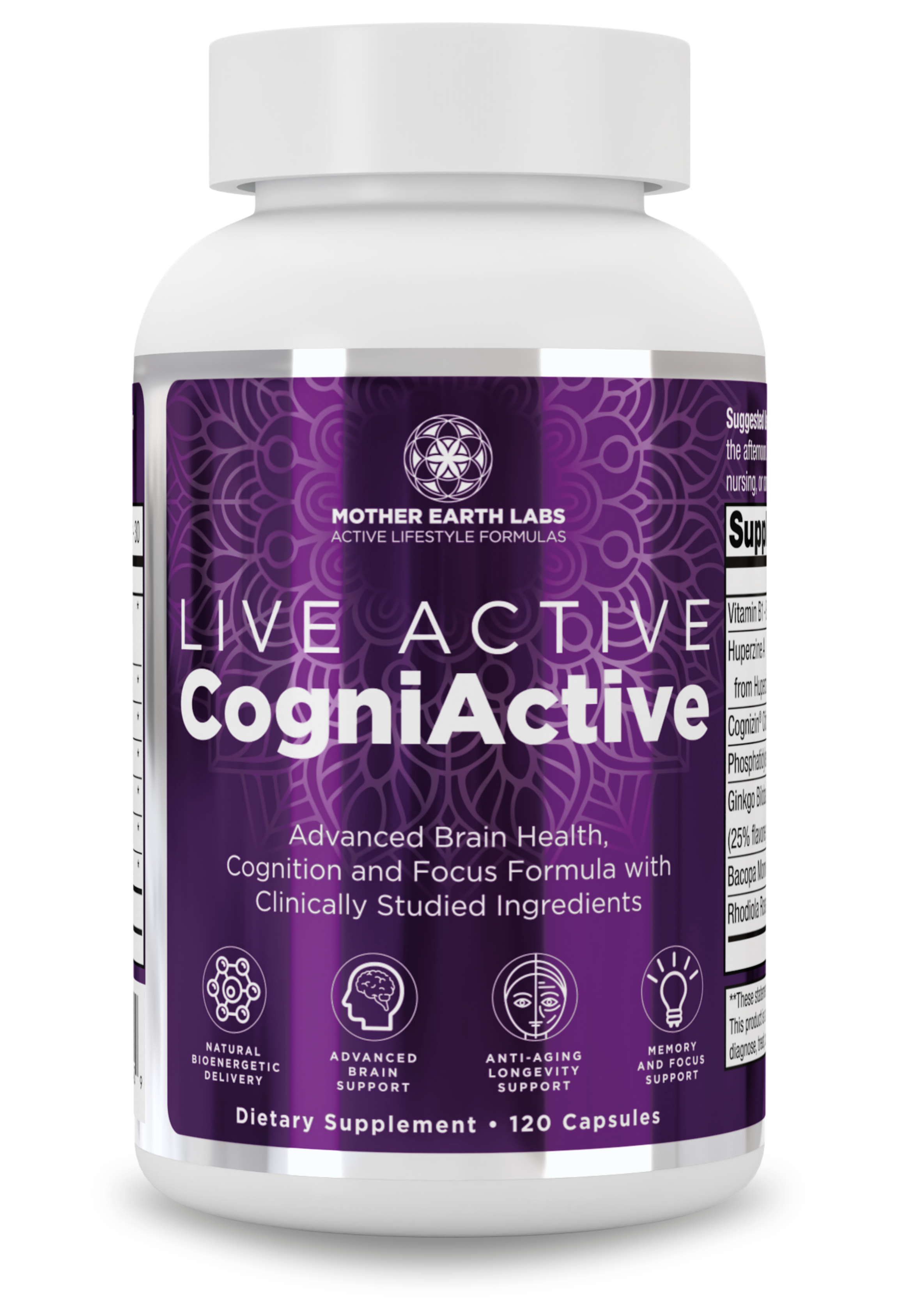 CogniActive - 120 Capsules | Mother Earth Labs