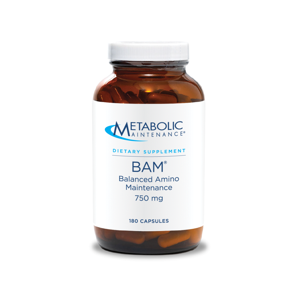 BAM (Balanced Amino Maintenance) 750mg - 180 Capsules | Metabolic Maintenance