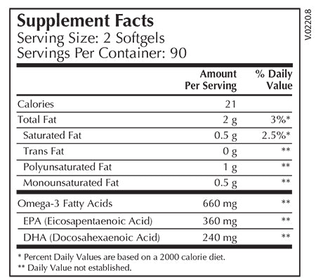 EPA/DHA Select - 180 Softgels | Moss Nutrition