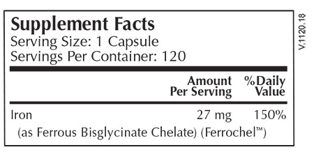 Ferrochel Select - 120 Capsules | Moss Nutrition