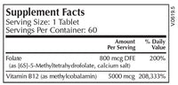 B12 Methylfolate Select - 60 Lozenges | Moss Nutrition