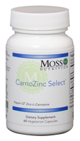 CarnoZinc Select (Zinc-L-Carnosine) 75mg - 60 Capsules | Moss Nutrition