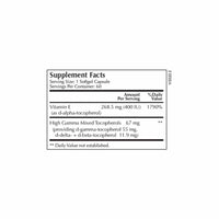 Gamma-E Select - 60 Softgels | Moss Nutrition