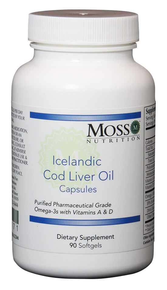 Icelandic Cod Liver Oil - 90 Softgels | Moss Nutrition