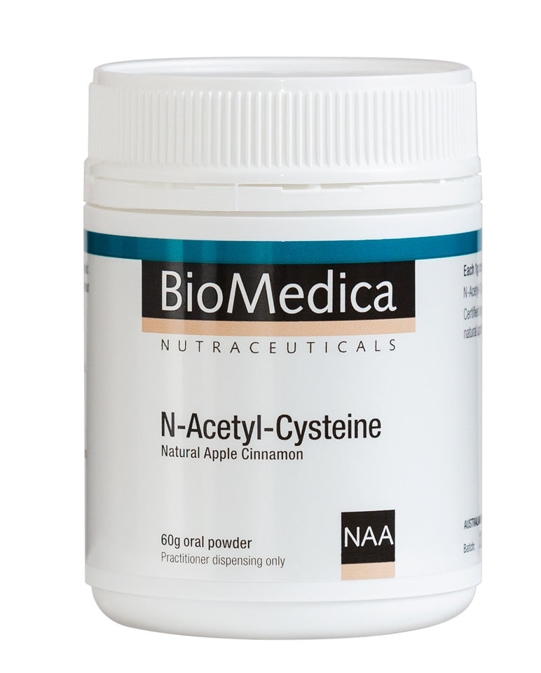 N-Acetyl-Cysteine (NAC) - 60g (Natural Apple Cinnamon Flavour) | BioMedica
