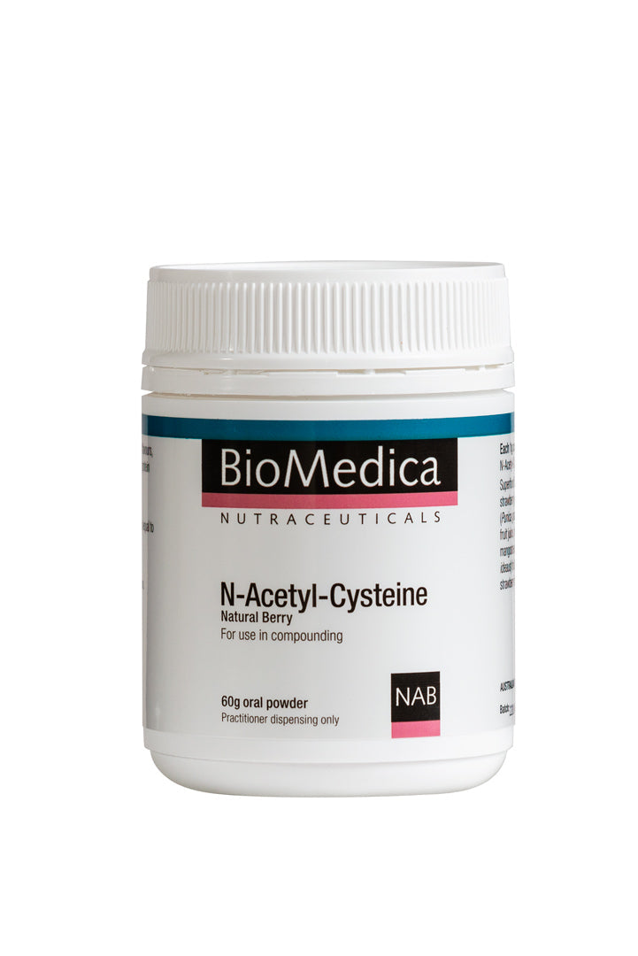 N-Acetyl-Cysteine (NAC) - 60g (Natural Berry Flavour) | BioMedica
