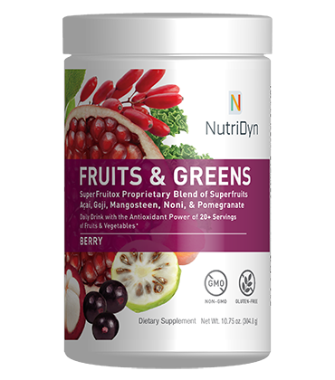 Fruits and Greens (Berry Flavour) - 30 Servings | NutriDyn