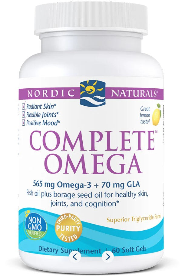 Complete Omega 565mg (Lemon Flavour) - 60 Softgels | Nordic Naturals