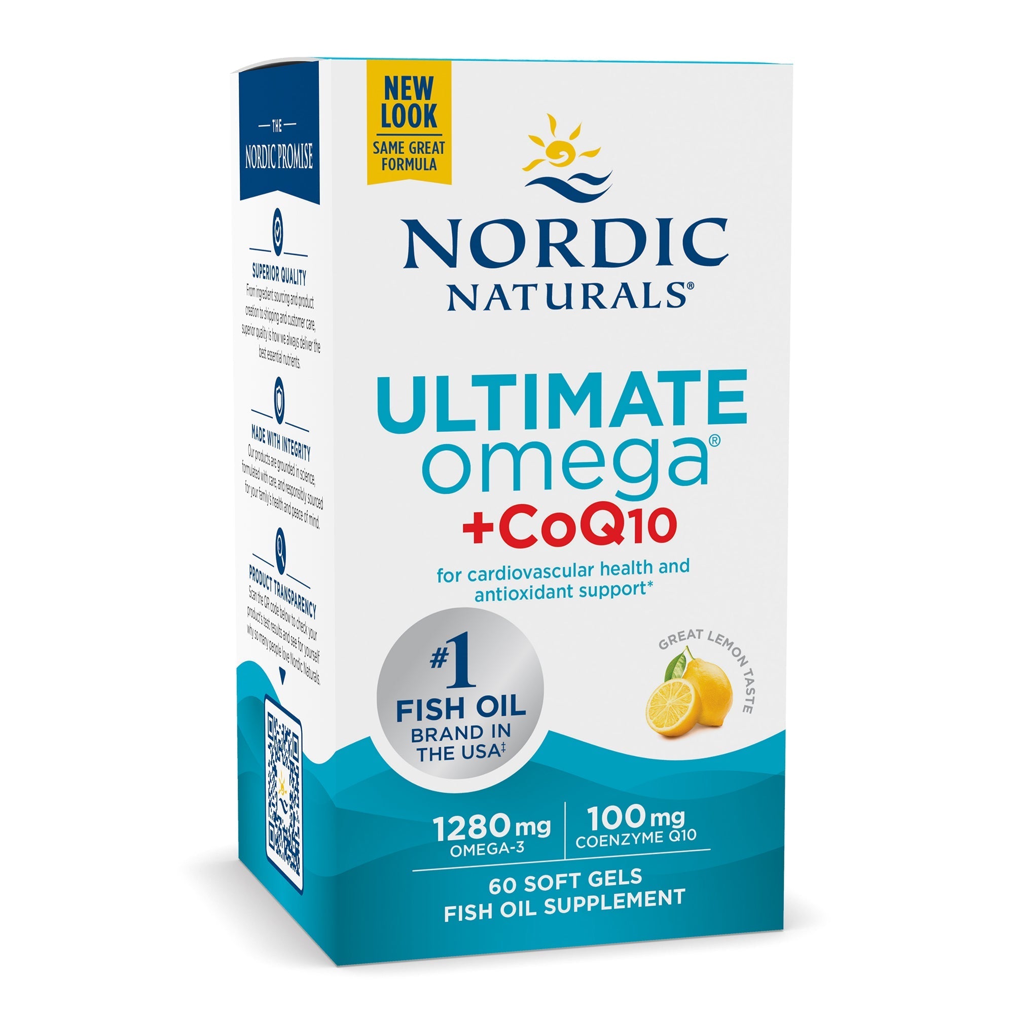 Ultimate Omega + CoQ10 1280mg - 60 Softgels | Nordic Naturals