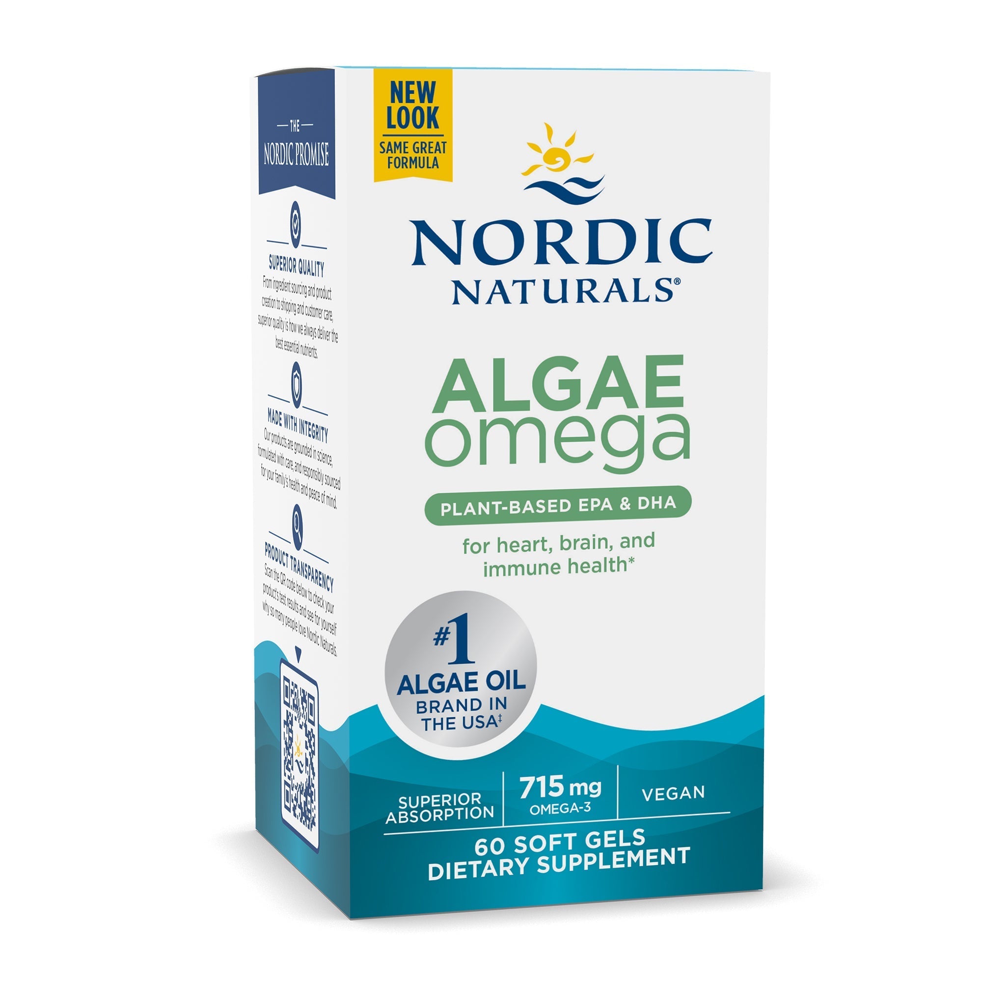 Algae Omega 715mg - 60 Softgels | Nordic Naturals
