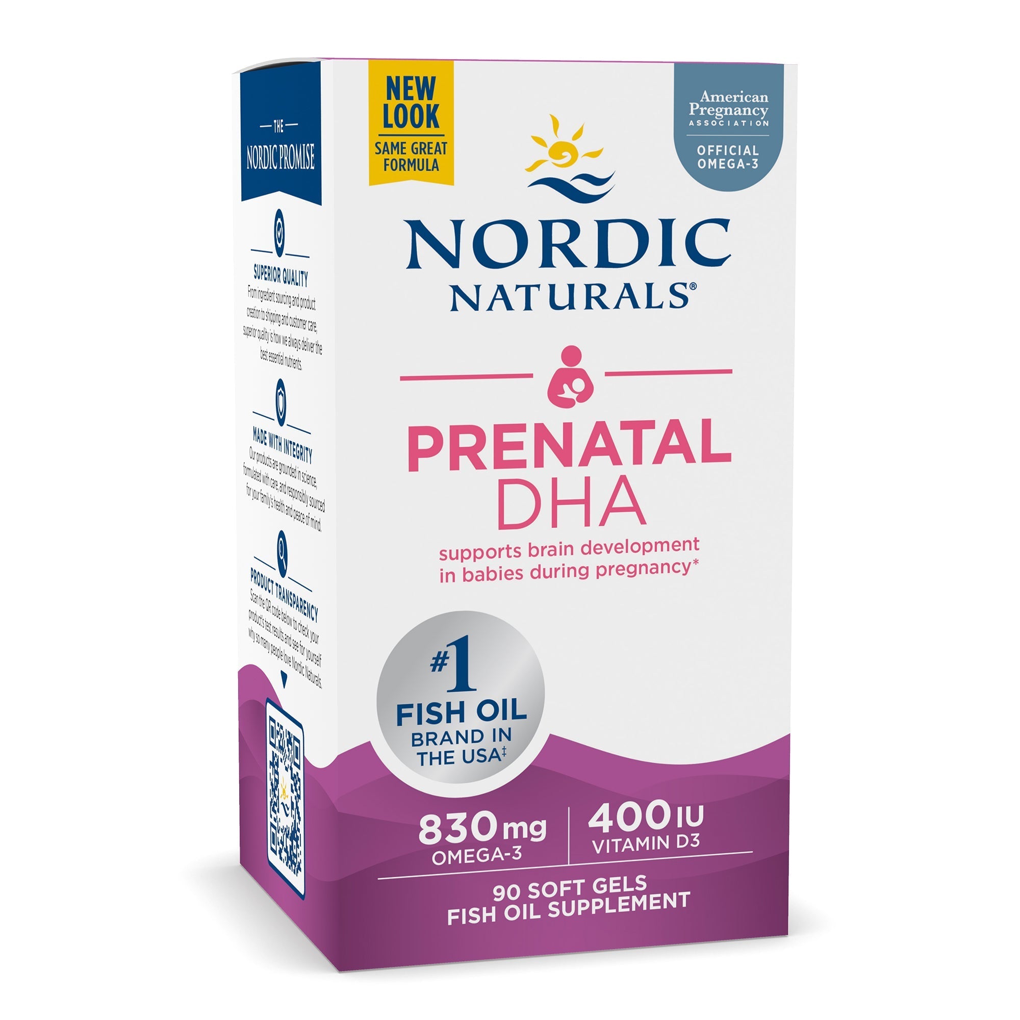 Prenatal DHA 830mg - 90 Softgels | Nordic Naturals