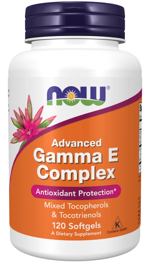 Advanced Gamma E Complex - 120 Softgels | NOW Foods