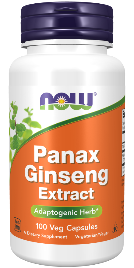 Panax Ginseng Extract - 100 Capsules | NOW Foods