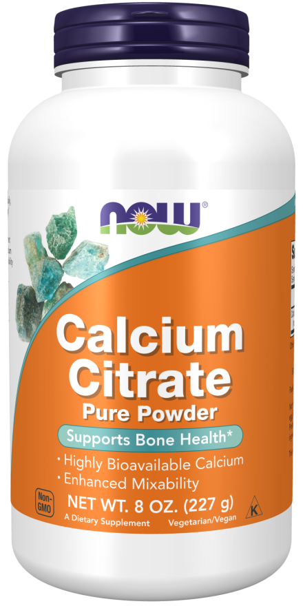 Calcium Citrate Pure Powder - 227g | NOW Foods