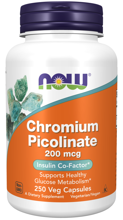 Chromium Picolinate 200mcg - 250 Capsules | NOW Foods