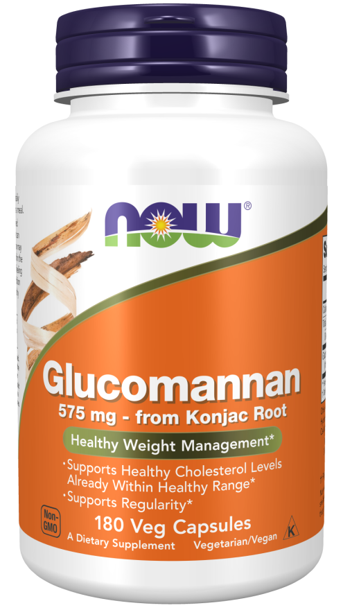 Glucomannan 575mg - 180 Capsules | NOW Foods