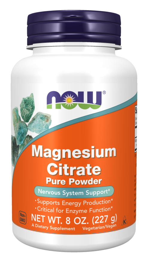Magnesium Citrate Pure Powder - 227g | NOW Foods