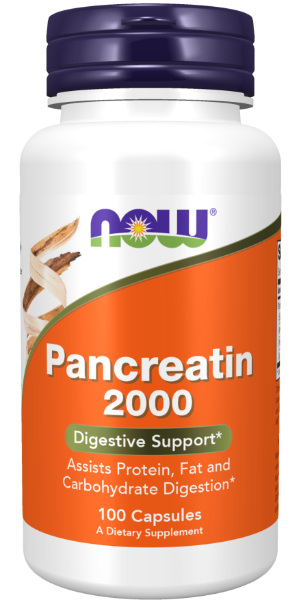 Pancreatin 2000 - 100 Capsules | NOW Foods