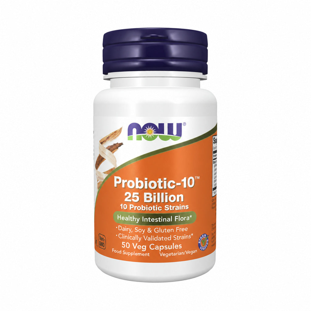Probiotic-10 25 Billion - 50 Capsules | NOW Foods