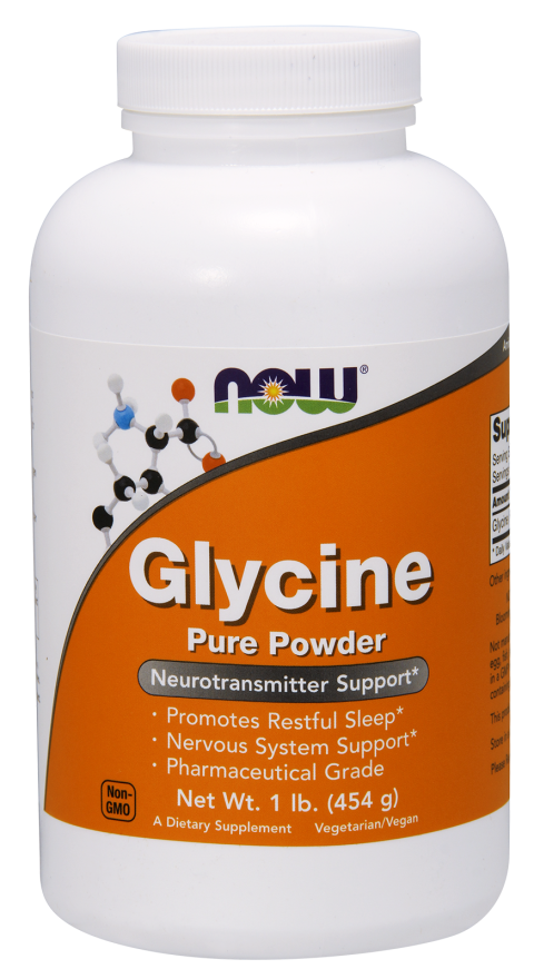 Glycine Pure Powder - 454g | NOW Foods