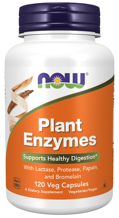 Plant Enzymes - 120 Capsules | NOW Foods
