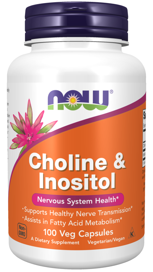 Choline & Inositol 500mg - 100 Capsules | NOW Foods