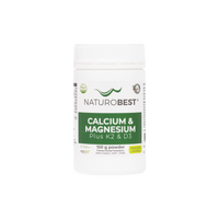 Calcium & Magnesium Plus K2 & D3 - 150g | NaturoBest