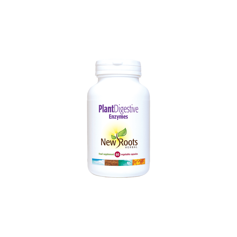 Plant Digestive Enzymes - 60 Capsules | New Roots Herbal