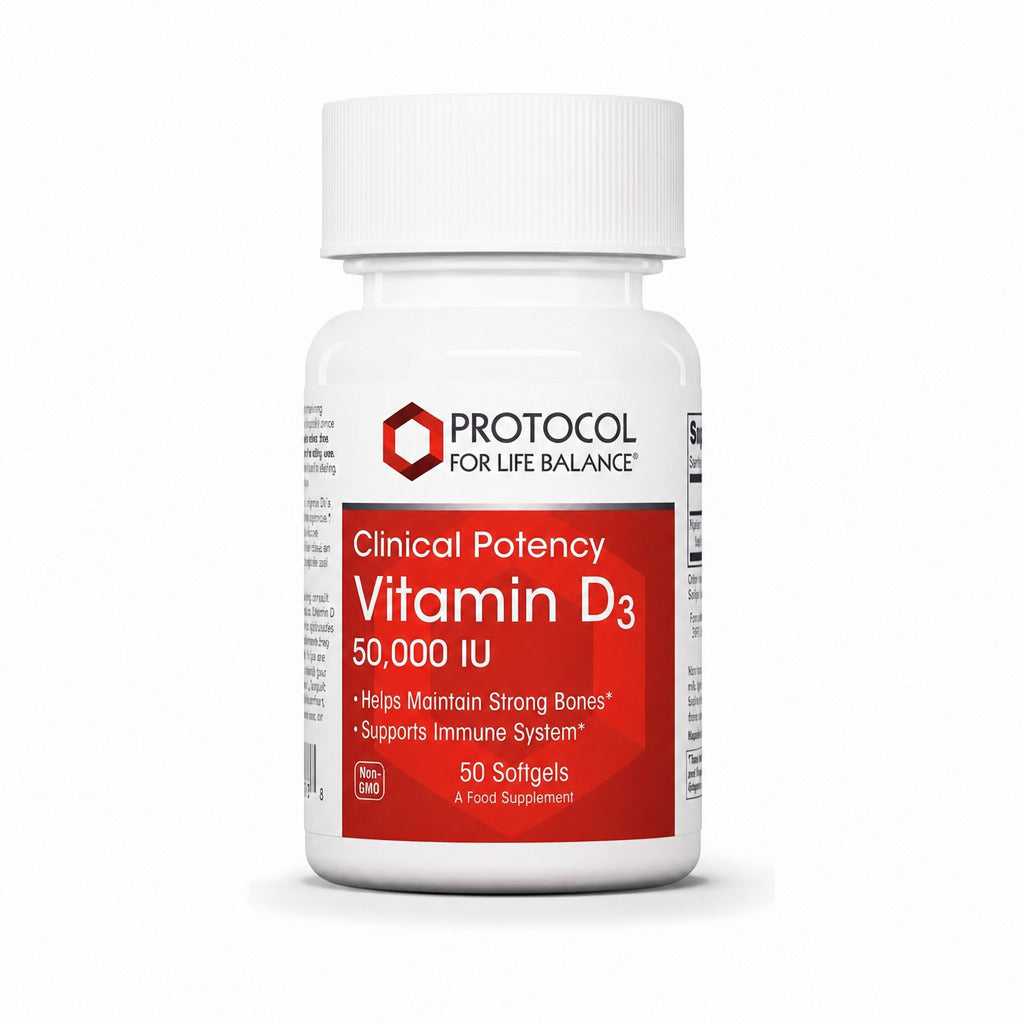 Vitamin D3 50,000 IU - 50 Softgels | Protocol for Life Balance