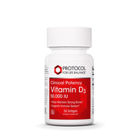 Vitamin D3 50,000 IU - 50 Softgels | Protocol for Life Balance
