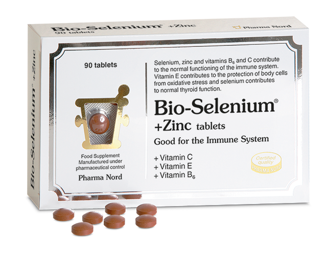 Bio-Selenium + Zinc (+ Vit C, E and B6) - 90 Tablets | Pharma Nord