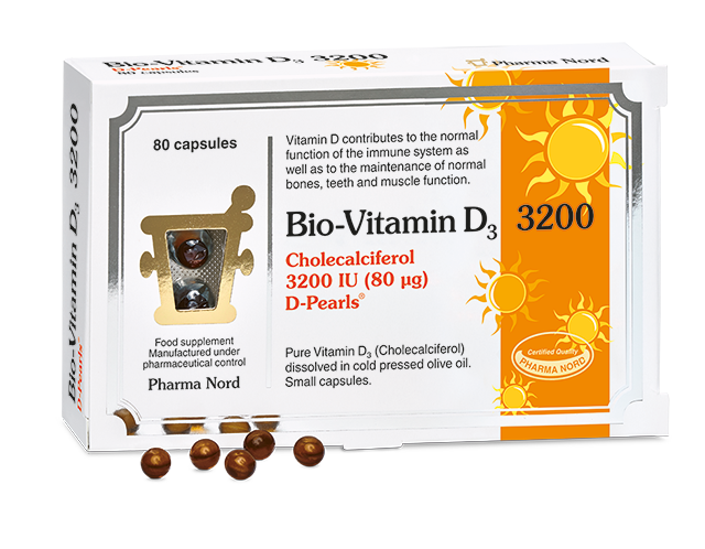 Bio-Vitamin D3 3200IU 80mcg - 80 Capsules | Pharma Nord