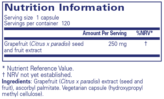 Grapefruit Seed Extract - 120 Capsules | Pure Encapsulations