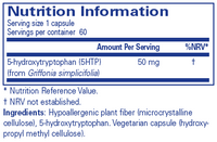 5-HTP 50 mg - 60 Capsules | Pure Encapsulations