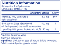 Black Currant Seed Oil - 100 Softgels | Pure Encapsulations