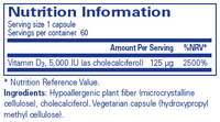 Vitamin D3 5,000 IU - 60 Capsules | Pure Encapsulations
