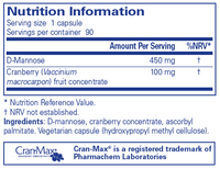 Cranberry/ d-Mannose - 90 Capsules | Pure Encapsulations