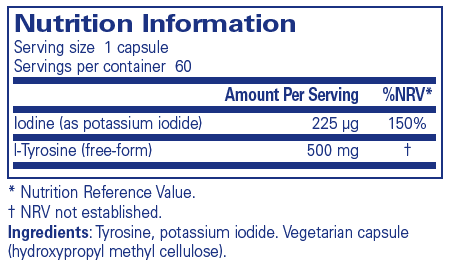 Iodine & Tyrosine - 60 Capsules | Pure Encapsulations