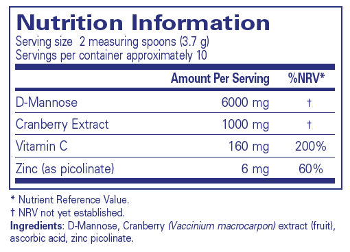Cranberry D-Mannose Powder - 37g | Pure Encapsulations