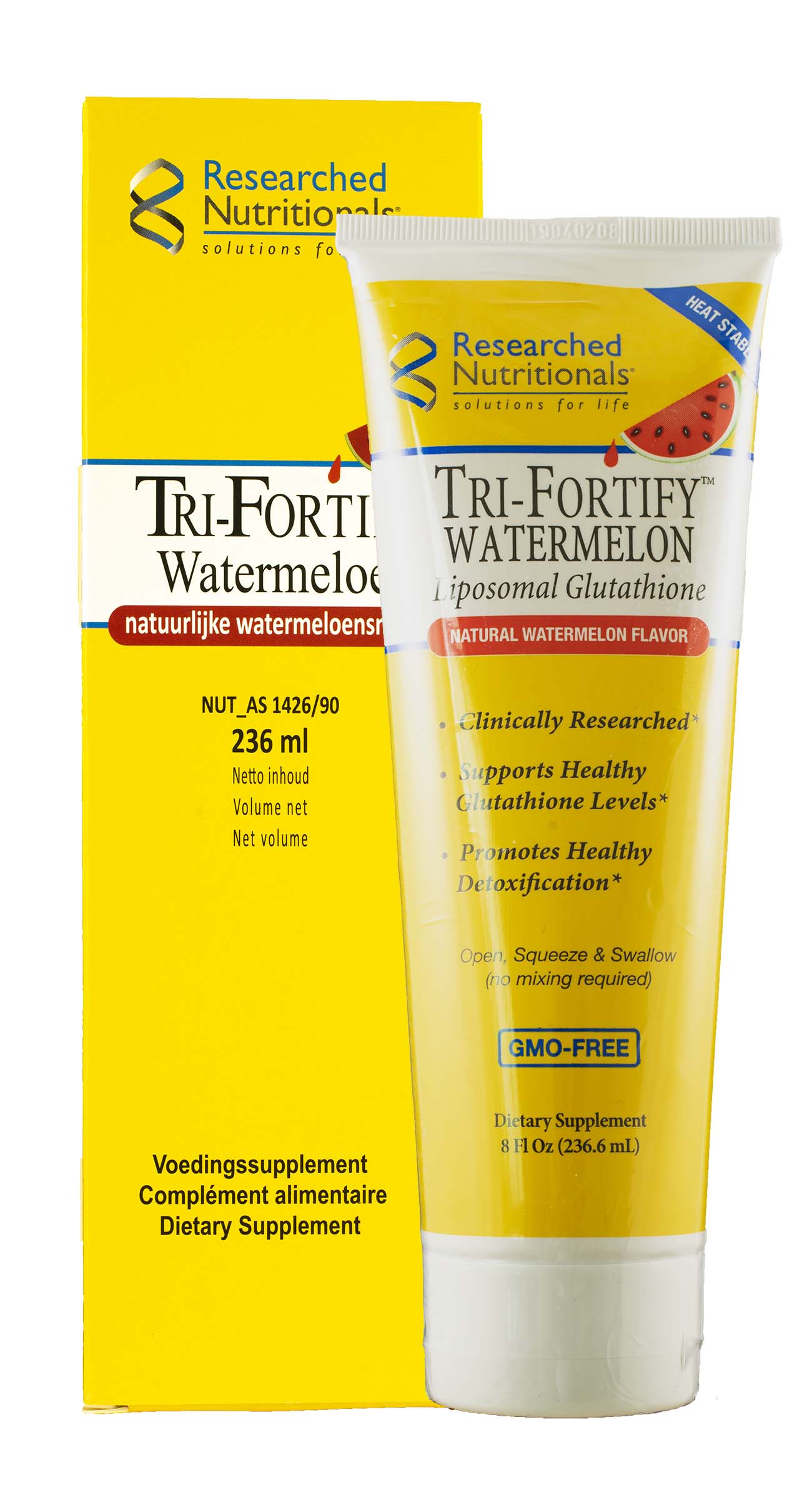 Tri-Fortify Watermelon (Liposomal Glutathione & Vitamin C) - 236.6ml | Researched Nutritionals