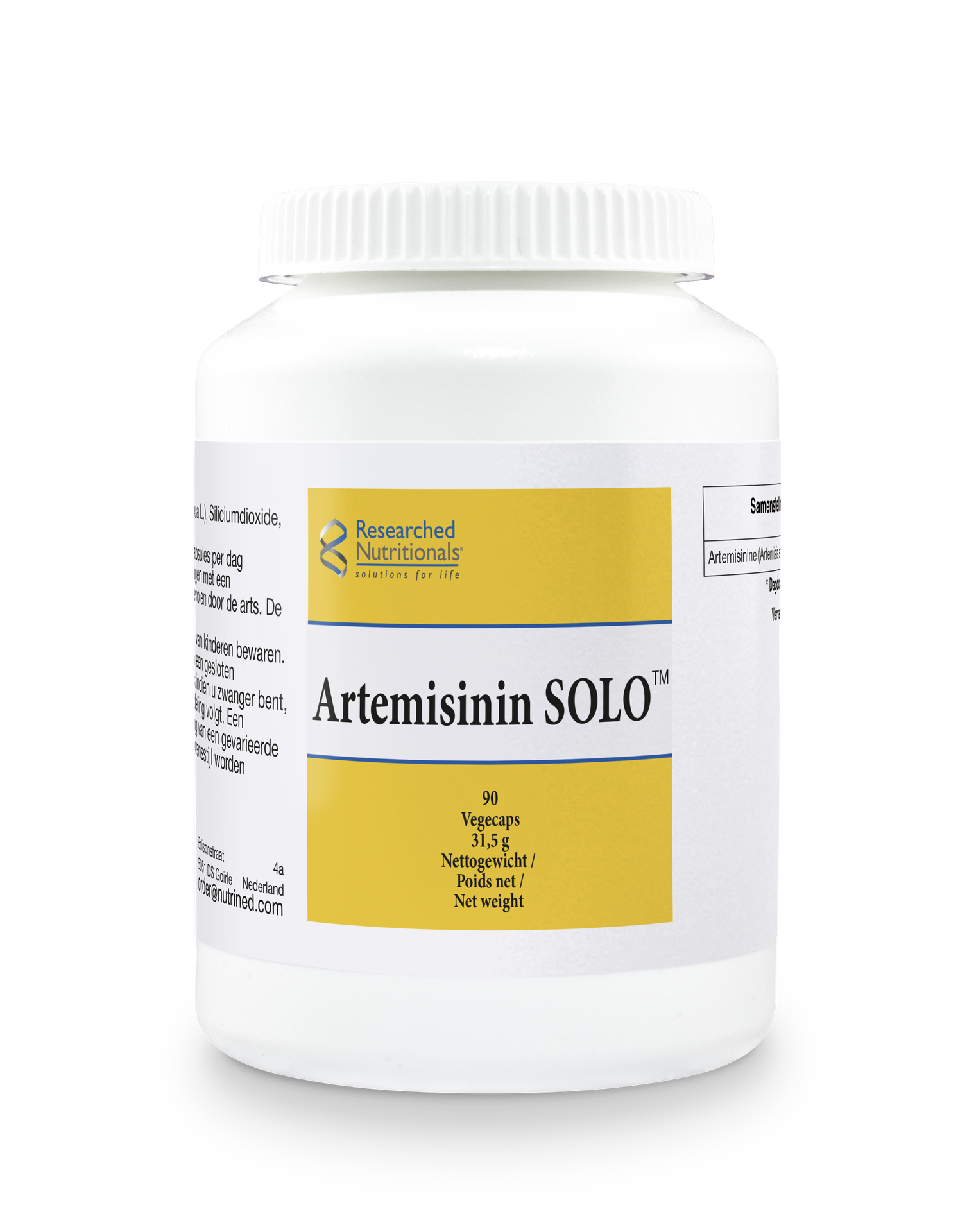 Artemisinin SOLO (Pure Artemisinin) - 90 Capsules | Researched Nutritionals