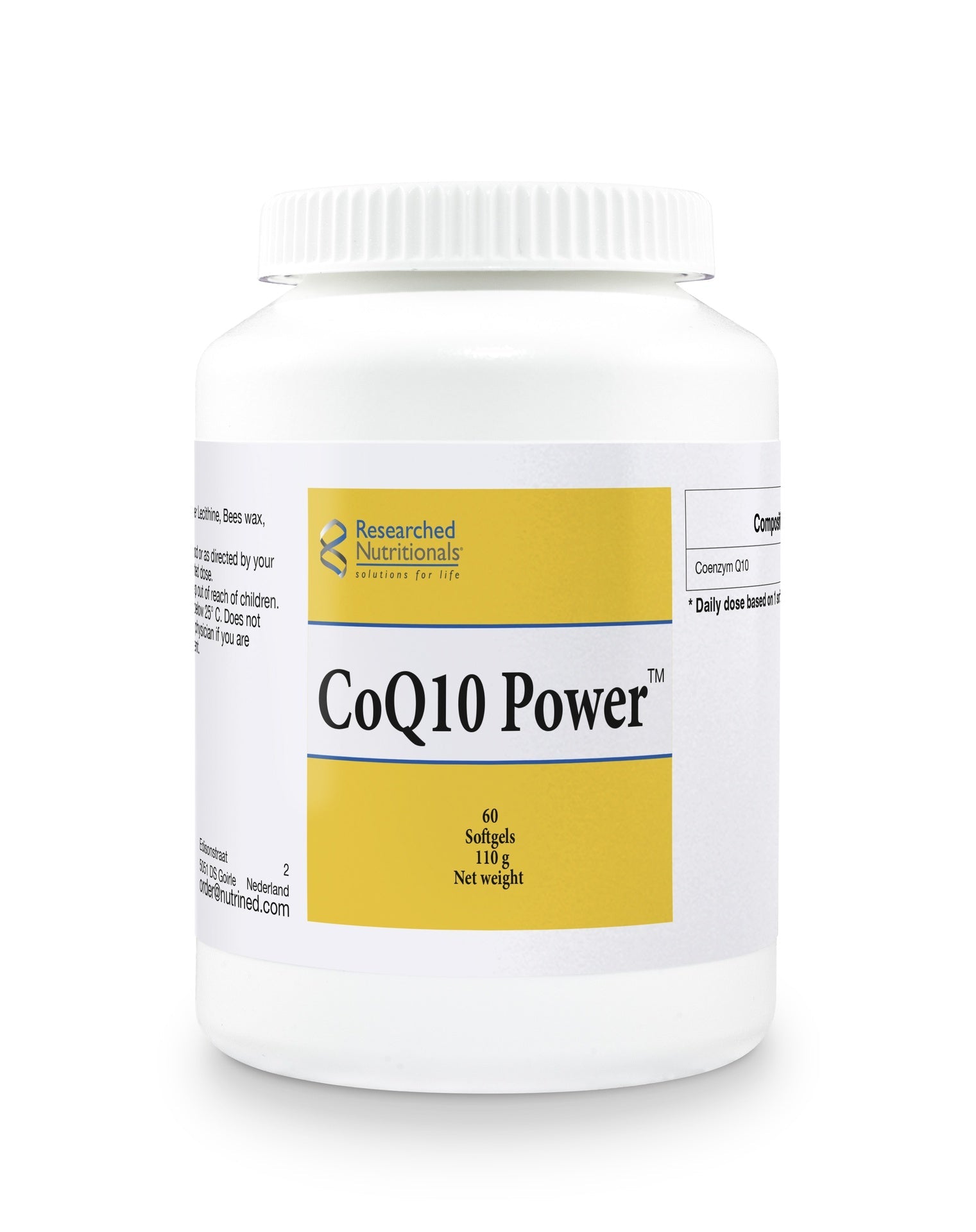 CoQ10 Power 400mg - 60 Softgels | Researched Nutritionals