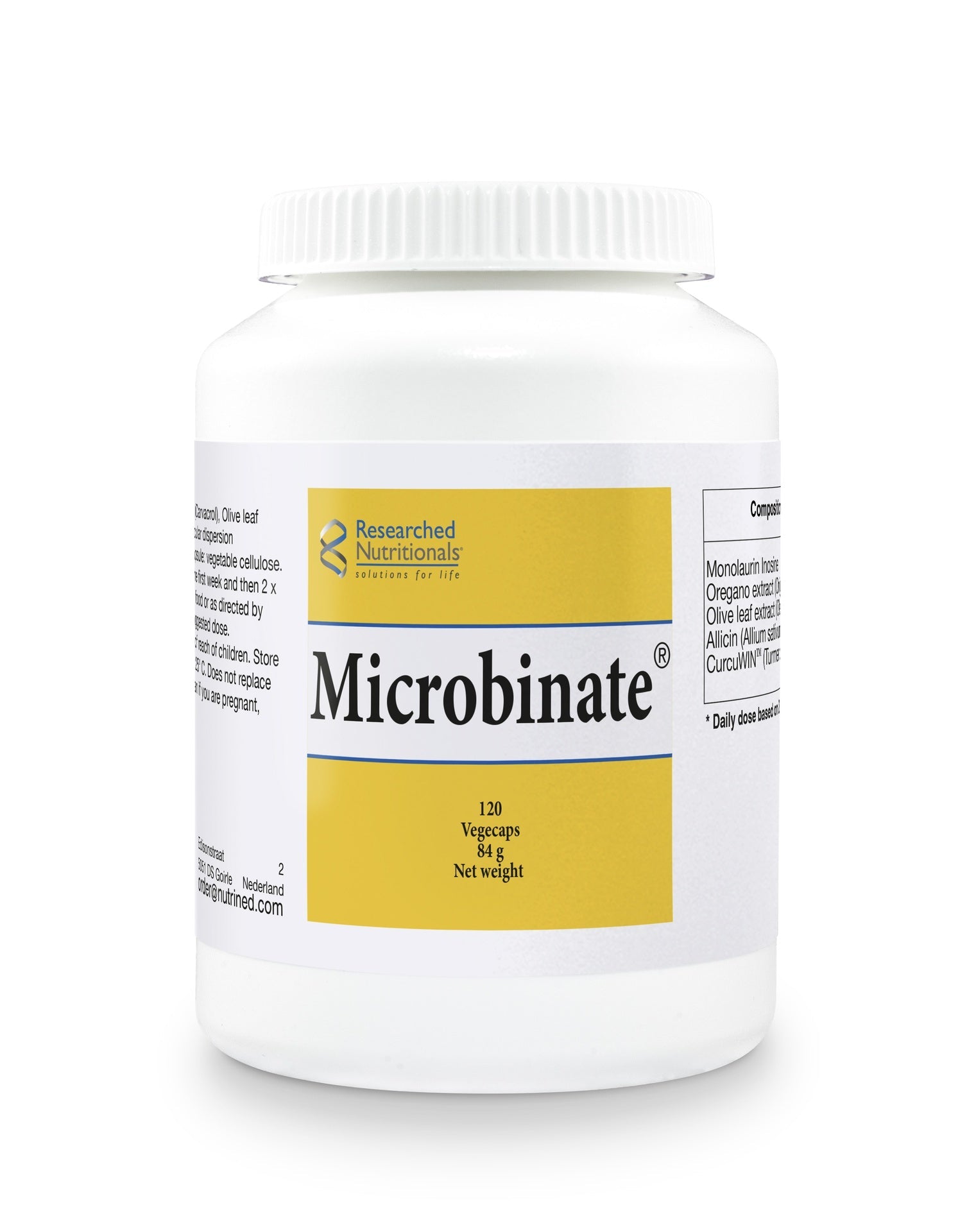 Microbinate - 120 Capsules | Researched Nutritionals