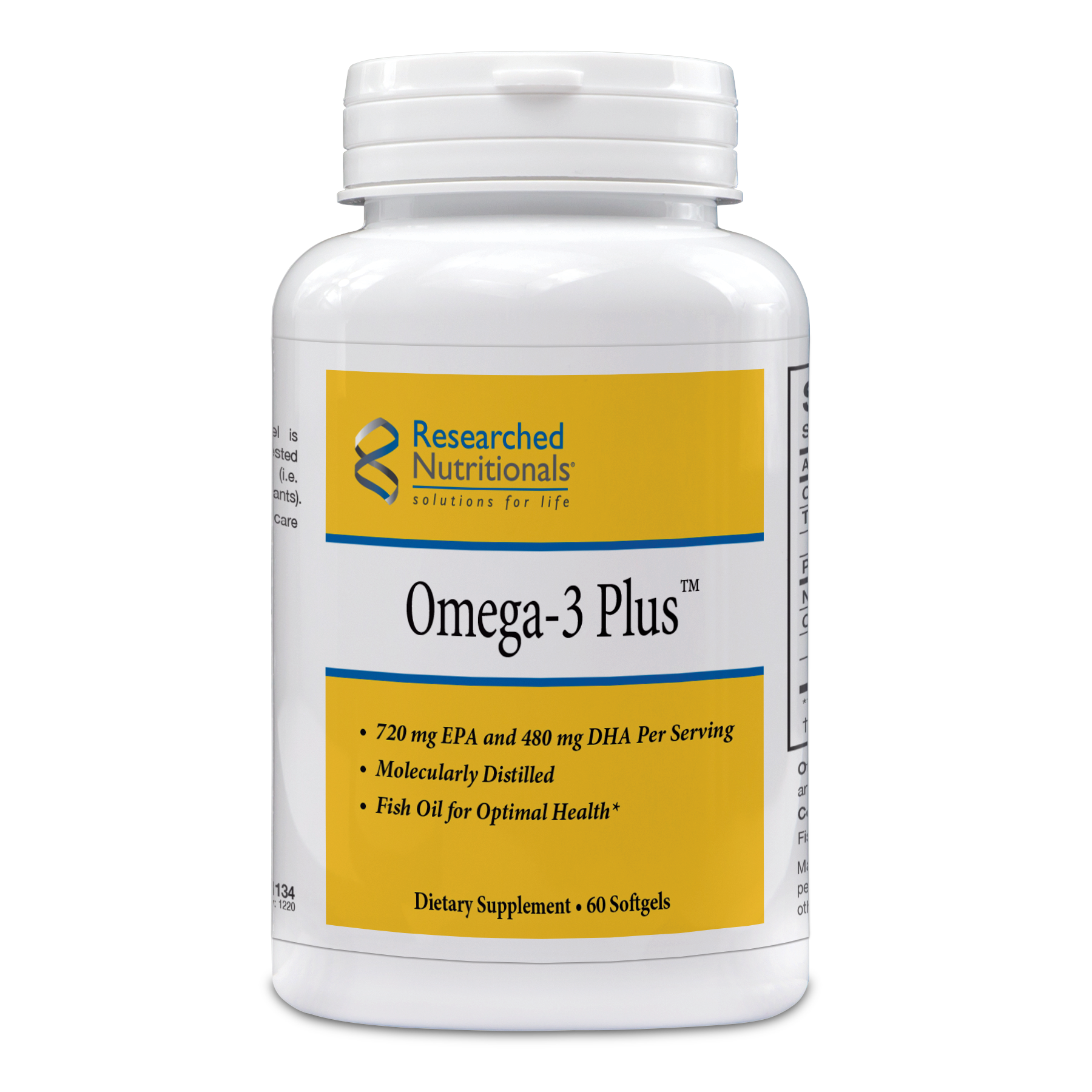 Omega-3 Plus - 60 Softgels | Researched Nutritionals